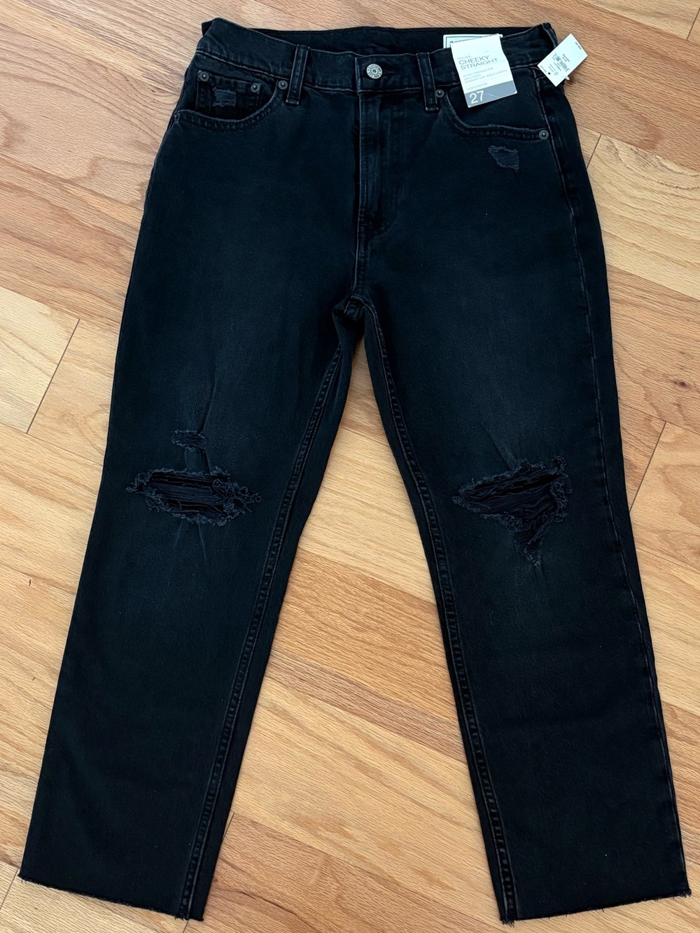 Gap Cheeky Straight High-Rise Jeans – Size 27/4 Petite (NWT) distressed